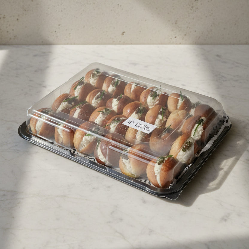 Truffle_Cheese_Brioche_Canapes North London on a tray