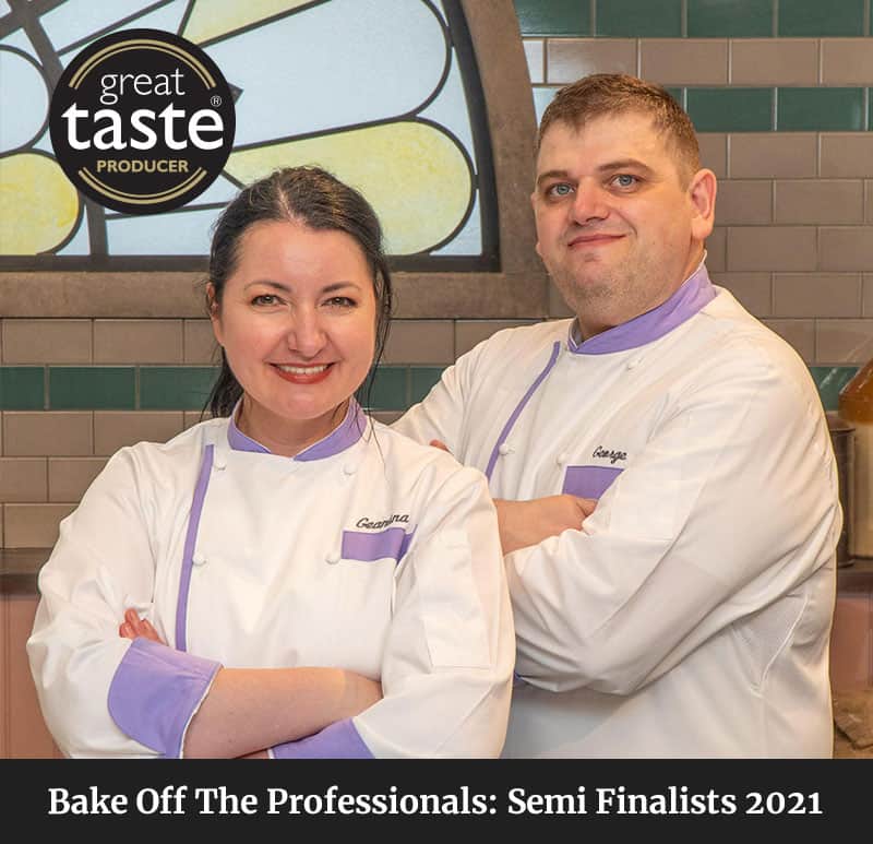 Geanina & George from Prestige Patisserie at Bake Off The Professionals 2021